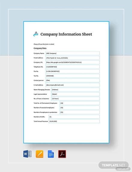Contact Information and Service Details .